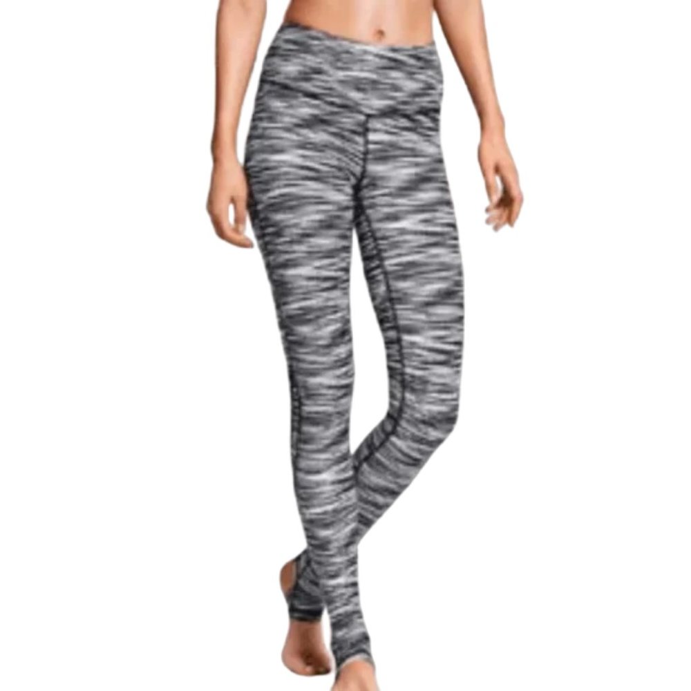 Victoria’s Secret Women's Pants Knockout Yoga Stirrup Black/Grey/White Size XS